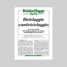 RICICLAGGIO E ANTIRICICLAGGIO