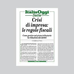 Crisi d'impresa: le regole fiscali